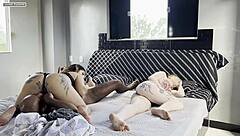 I woked my frend's husban for a fuck, she was snorin beside, so risky n tasty, lotsa cum in mouth