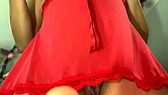 Colombian blonde MILF bounces big tits in amateur webcam video