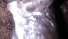 I play with my big black dick when I want to relax
