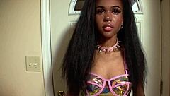 Anastasia Valentine Ebony Fembot Blowjob Facial Malfunction