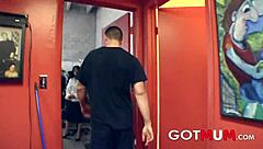 brunette milf pretty face covered in cum