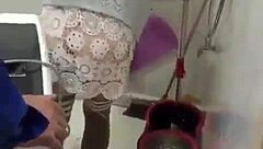 Are you watching her show off her pussy while walking? It's so hot.