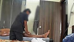 Happy ending massage captured by a hidden camera