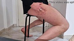 Italian guy flashes, gets wet, ripped jeans. Wild!