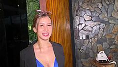 Receptionist fucked hard for money