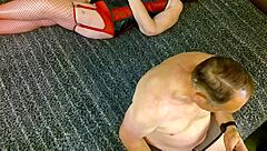 granny carmen delivers intense deepthroat blowjob with her experienced mouth