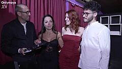 Behind the scene: two hot girls, intense voyeurs’ encounter