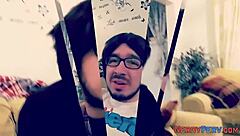 why is british slut sucking nerds cock