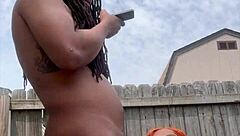 getting dicked down outside in the fresh air