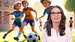 French Mom Plays Foot Games with Stepson