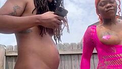 getting dicked down outside in the fresh air