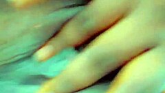 Feeling the creamy delight of her little pussy.