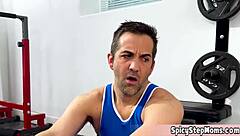 long legged milf's wrestling lesson turns into anal quickie