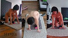 Fitness, body, ass, tits! Workout Goddess in action!