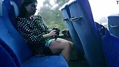 MILF seduced a stranger on the bus and they got intimate there