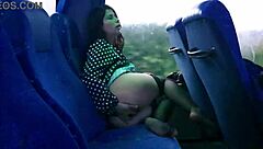 MILF seduced a stranger on the bus and they got intimate there