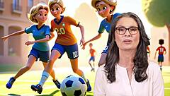 French Mom Plays Foot Games with Stepson