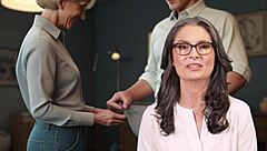 French Mom Plays Foot Games with Stepson