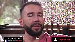 Angelina Moon's heart races as she craves cum filling her tight lesbian pussy in this intense scene.