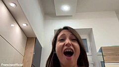 Talia Mint Deepthroats In The Kitchen!