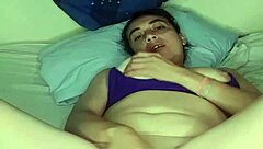 Latina Milf Uses Huge Dildo Deeply