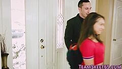 Teen Babysitter Experiences Overwhelming Ecstasy in Threesome