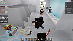 Two public encounters in Roblox and a bathroom with intense action