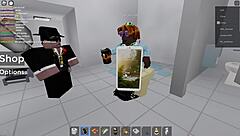 Two public encounters in Roblox and a bathroom with intense action