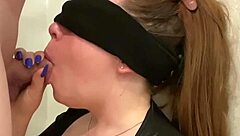 A pretty woman was deeply fucked in the mouth by a hard dick
