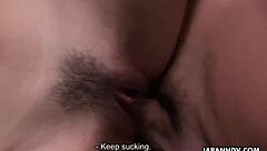 i saw japanese slut mikuni maisaki doing it with two guys uncensored