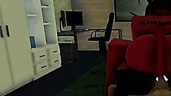 Watch the curvy demon girl ride that monster cock!