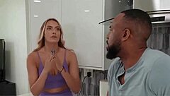 Curious stepdaughter sucks big tits cock