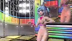 Hatsune Miku Teases in Nude Bunny Costume