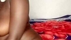 Tinysmall 18+er Alone Plays With Her Homemade Clit And Big Black Cock