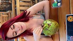 I found this beautiful woman, called her to the toilet