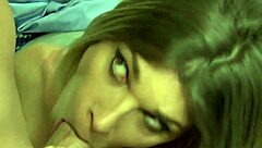 Shemale gets her pierced cunt hammered by a huge dick