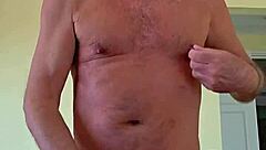 pervy papifacheros fat daddie felt the soft shorts on his boner and just had to spread his legs wide.