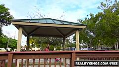 Street blowjobs with Harley Ann Wolf and Tyler Steel