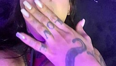 Lexi Smokes And Masturbates With Vibrator! Big Nipples And Pussy On Display!