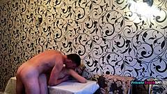 Sexy Blonde Stepsister Licks Wet Pussy In Doggystyle With Stepbrother