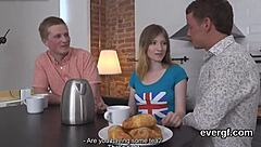 Skint Stud Lets Buddy Fuck His Lover For Cash