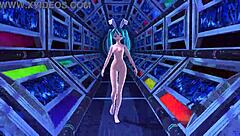 hatsune miku in alien project diva nude bunny costume