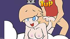 princess rosalina in playful encounter with big features