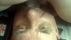 hey, check out this old guy diving into that mature pussy from above 😏 amateurs having fun with some serious muff action