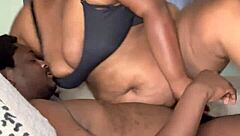 Pregnant Ebony BBW Rides Big Cock