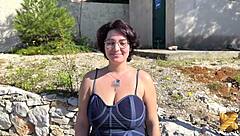 Mizaki's big tits demolished by huge dick.