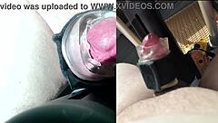 A stunning woman takes charge in the session
