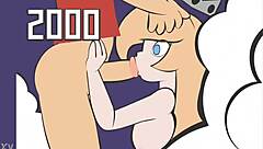 princess rosalina in playful encounter with big features