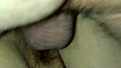 Preggo MILF with big belly gets creampied on her tits