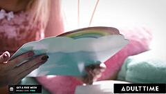 kyler quinn's tight teen ass tempts her depraved professor for some anal first time fun